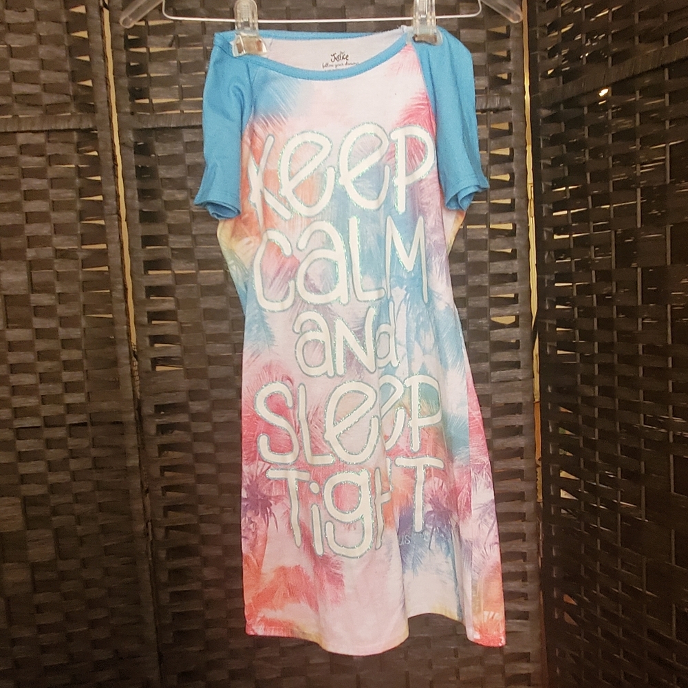 Girls Glitter Accented Nightgown